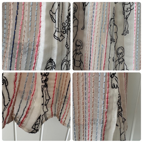 Anthropologie Geisha Designs Renoir Pleated Mini Dress - Picture 15 of 15